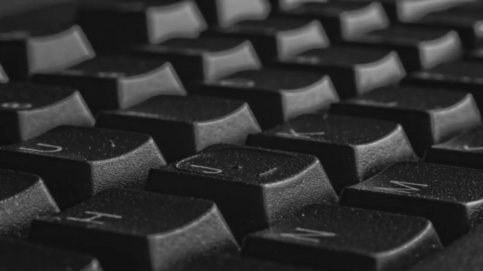 Close-up of black keyboard keys